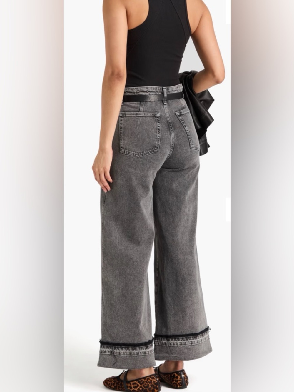 Rag & Bone Melina Patch Pockets Wide Leg Jeans - Picture 2 of 4